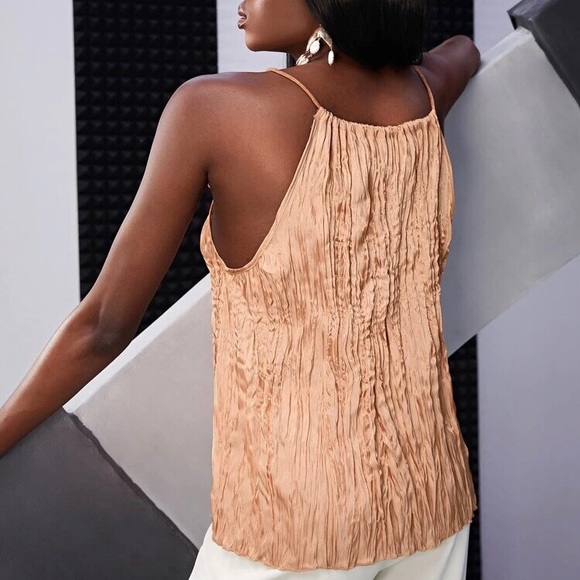 SHEIN Ruched Drawstring Halter - Picture 7 of 7